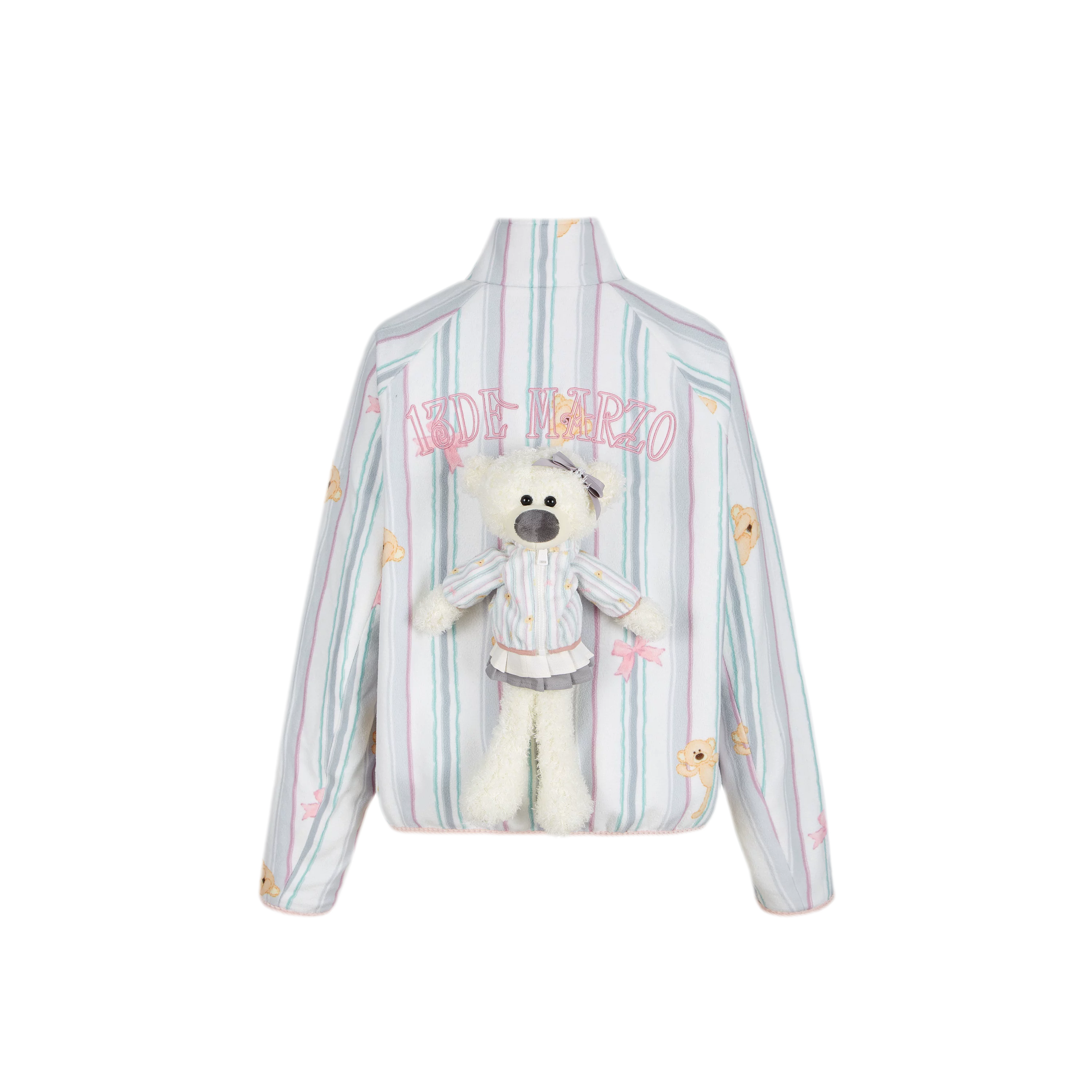 Printed Fleece Raglan Jacket