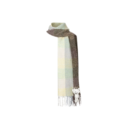 Yarn-Dyed Brushed Fringe Scarf