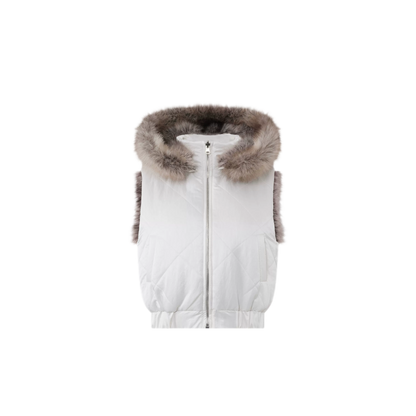 Reversible Quilted Fur Vest