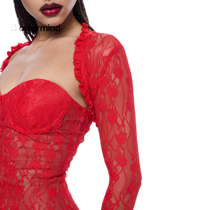 Lace Mermaid Maxi Dress
