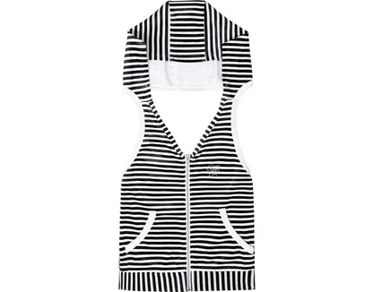 Striped Hooded Vest