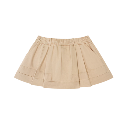 Structured Cotton Bubble Skort