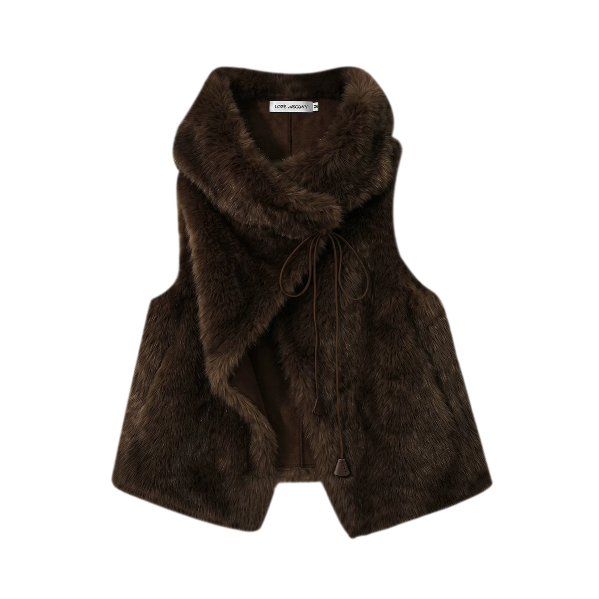 Plush Faux Fur Cropped Vest