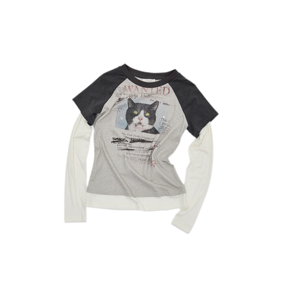 Graphic Color-Block Raglan T-Shirt