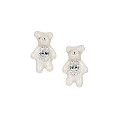 Graduated Pearl Bear Necklace