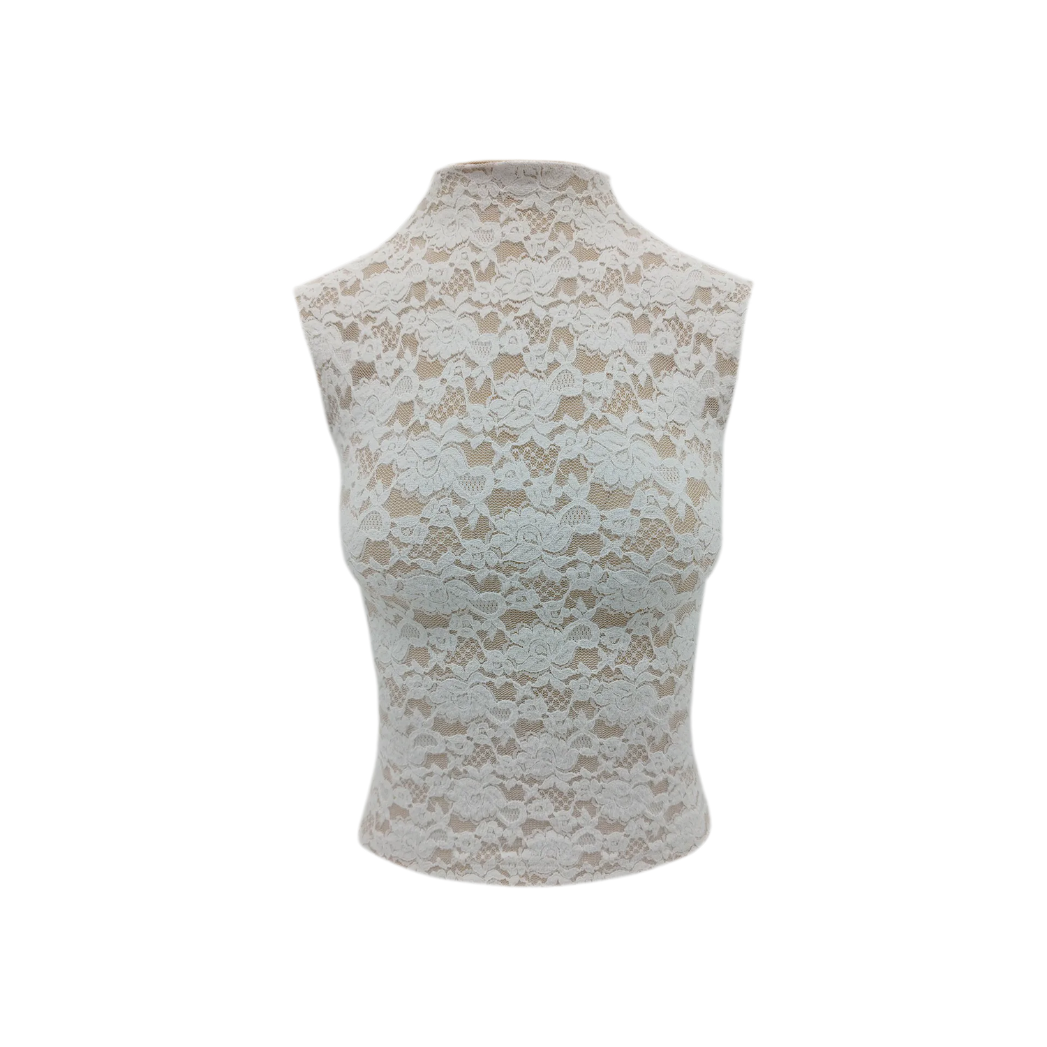 Stretch Lace Cropped Camisole