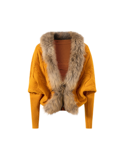Cable Knit Batwing Cardigan