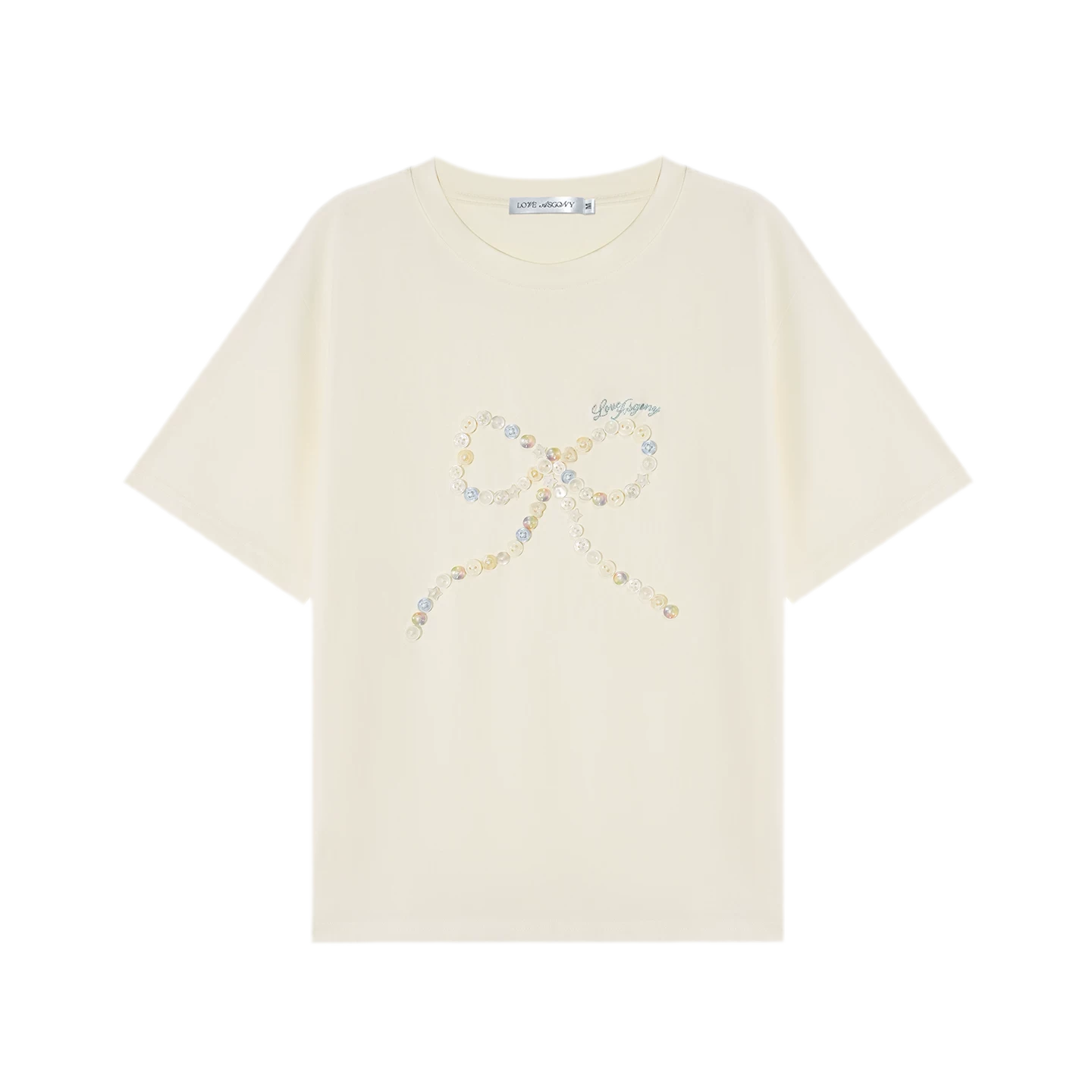 Hand-Sewn Bow T-Shirt