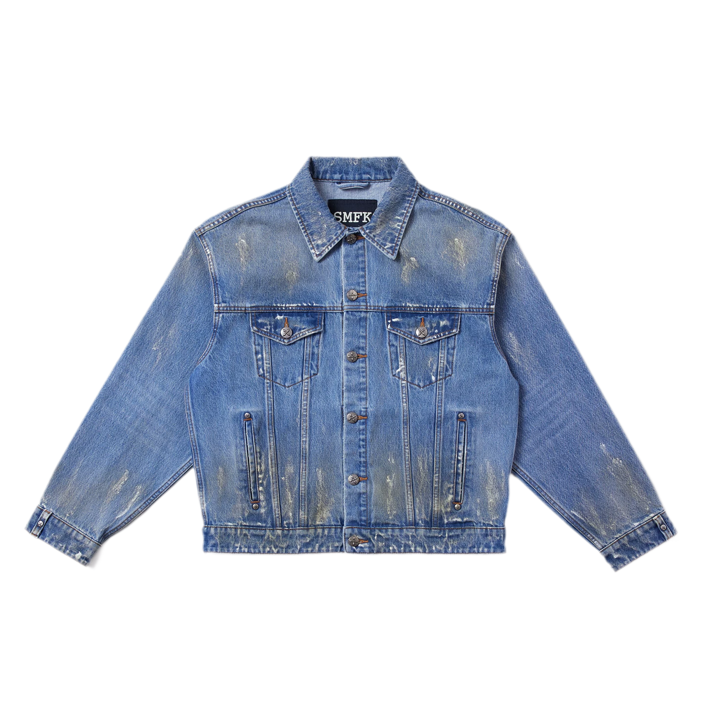 Cross Statue Denim Jacket