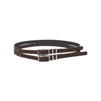 PU Double-Track Rivet Belt