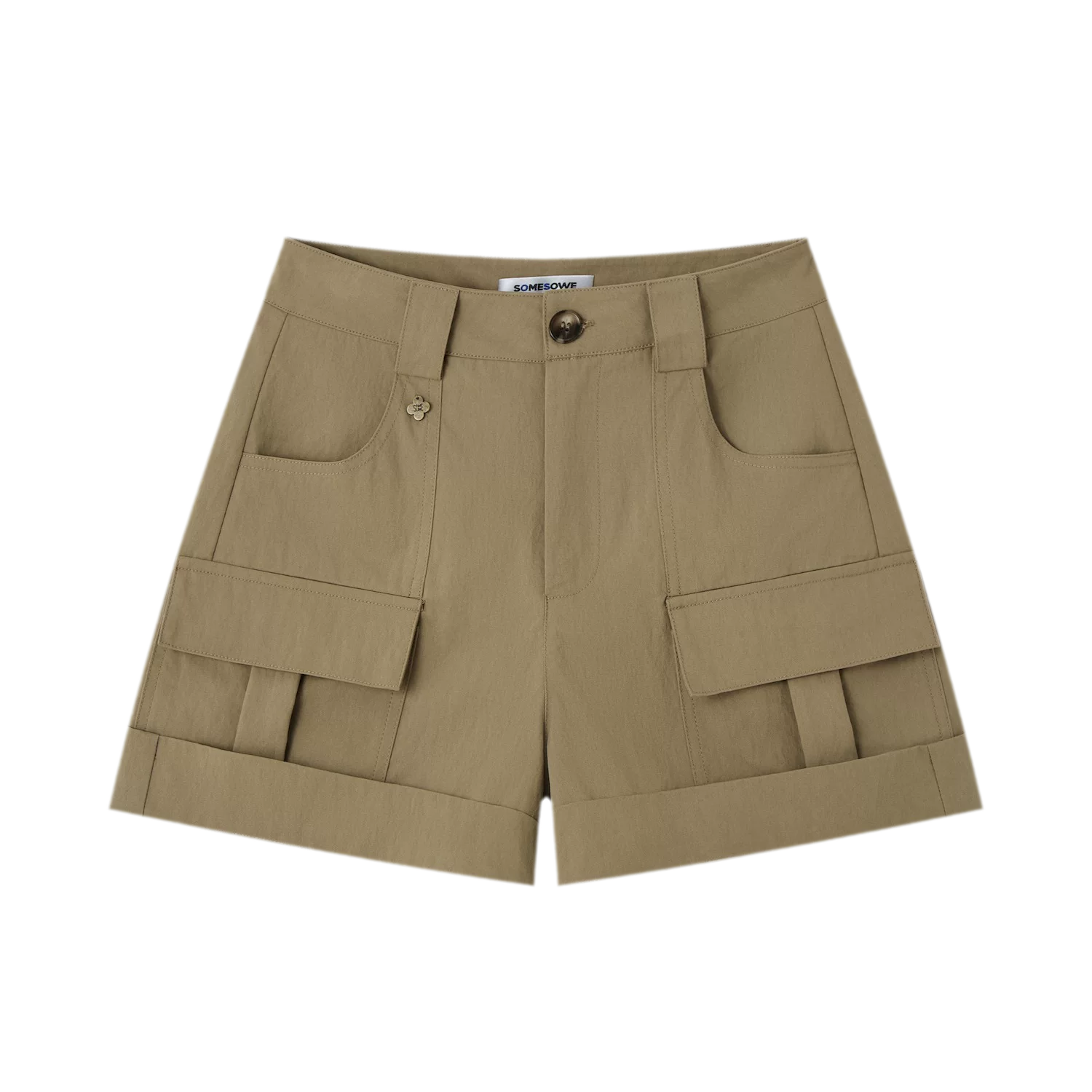 Multi Pocket Cuffed Shorts