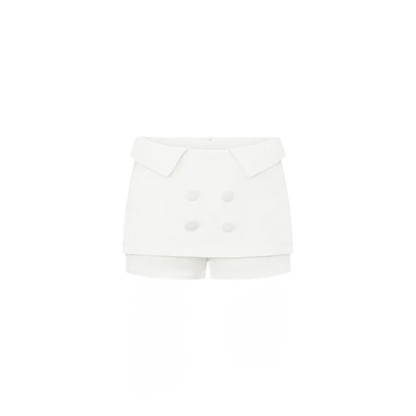 Lustrous Folded Skort Set