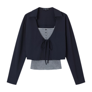 Navy + Stripes / S