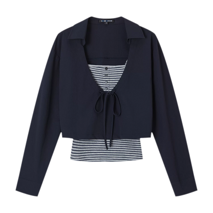 Layered V-Neck Top