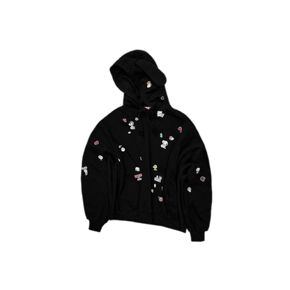 Brushed Oversized Graphic Hoodie