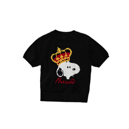 เสื้อสเวตเตอร์ผ้าฝ้ายขนสัตว์ลายแจ็กการ์ด