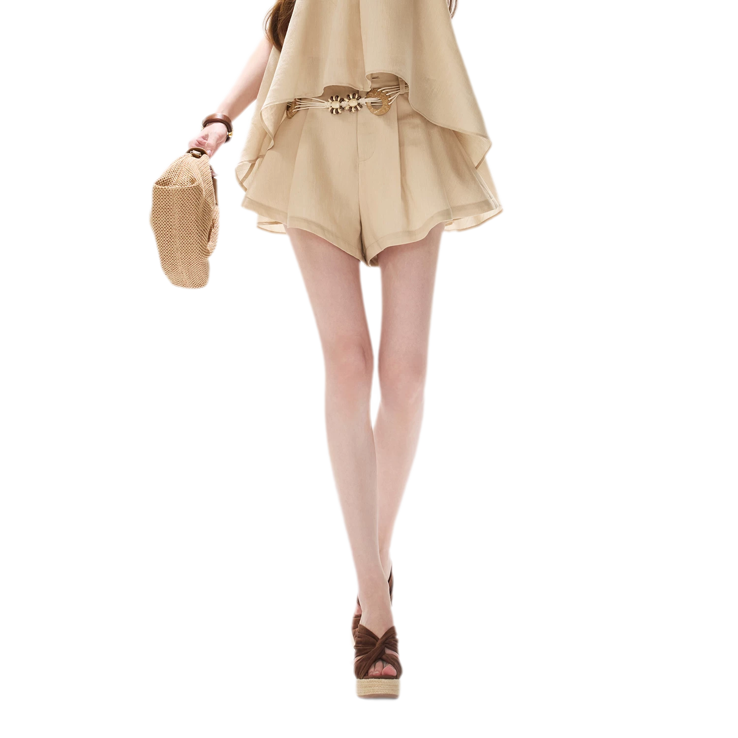 Halter Pleat Skort Set