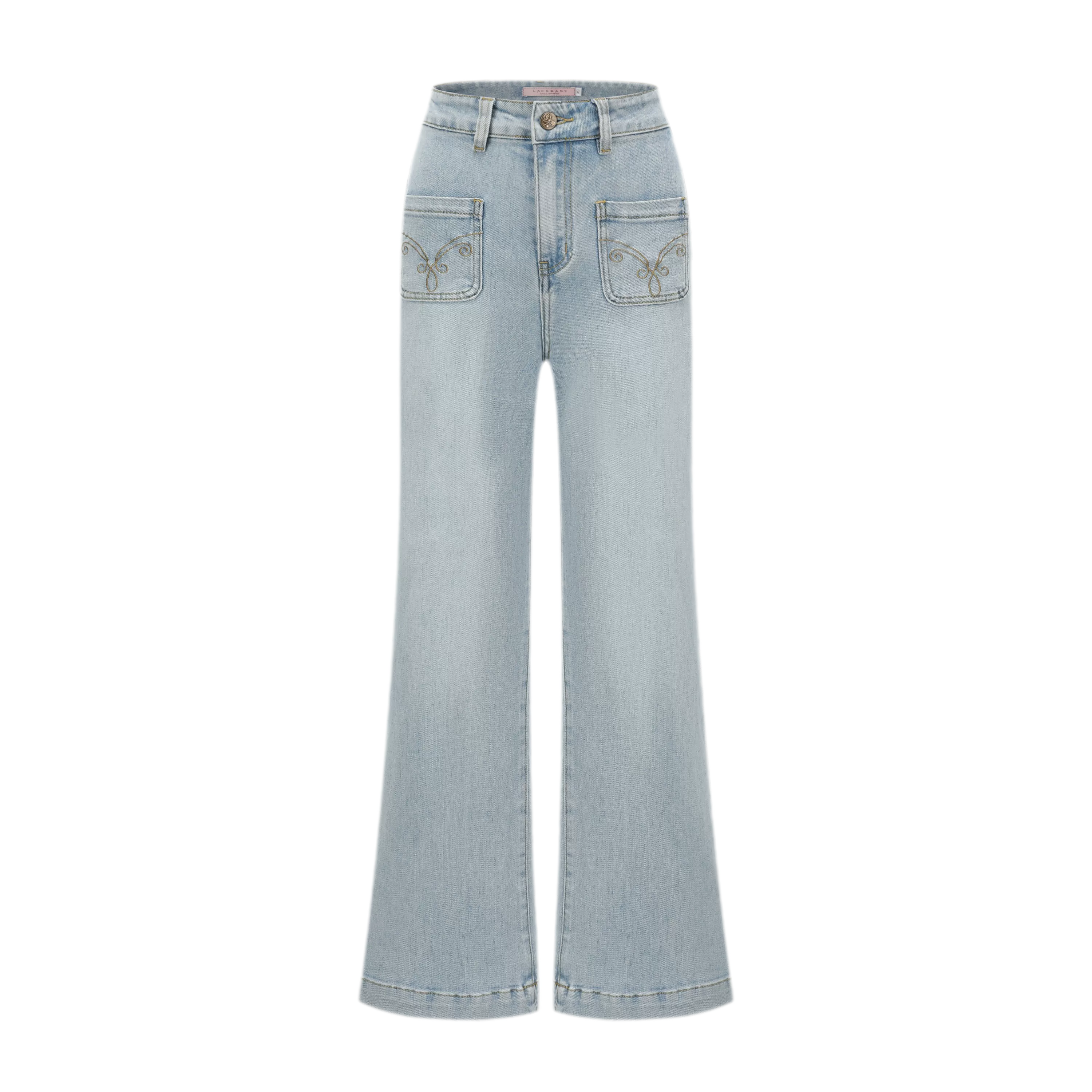 High-Waist Flared Jeans