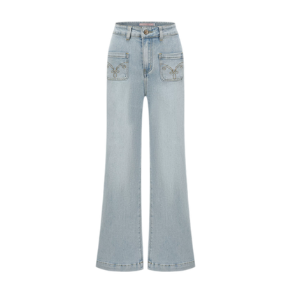 High-Waist Flared Jeans