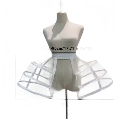 Flocked Bow Ruffle Dress
