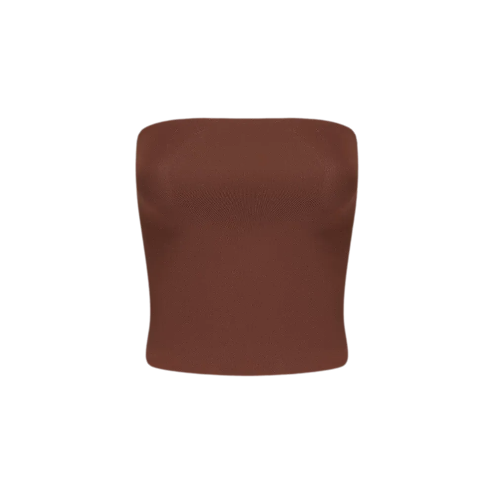 Imported Brushed Bustier Top