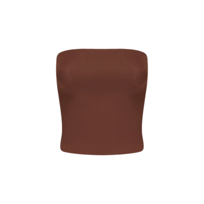 Imported Brushed Bustier Top