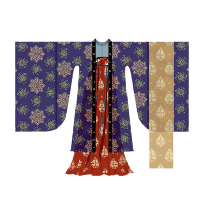 Blue Purple 3-Piece Set / S