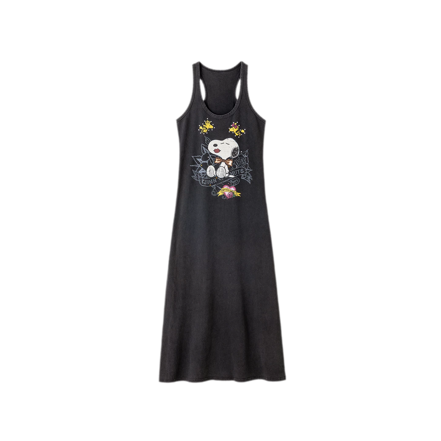 Washed Print Tank Dress