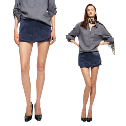 Tencel Acetate Skort Shorts