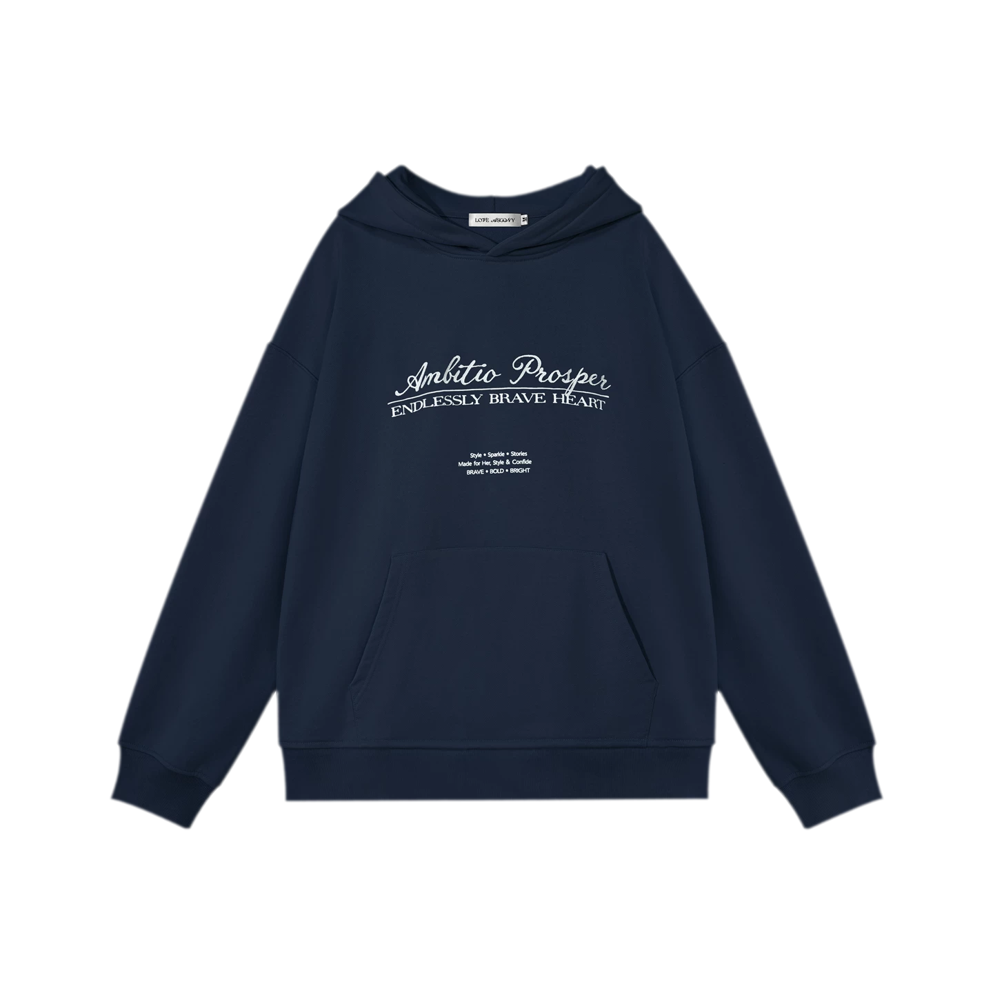 Embroidered Cotton Hooded Sweatshirt