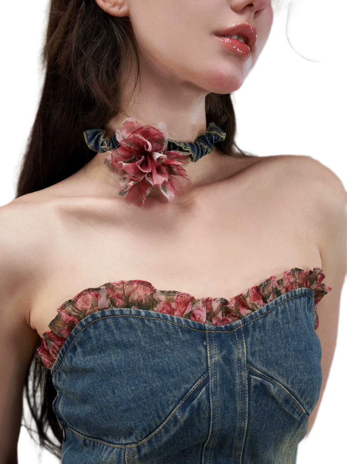 Vintage Floral Lace Choker Necklace