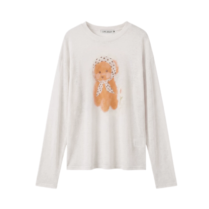 Lyocell Puppy Print Tee