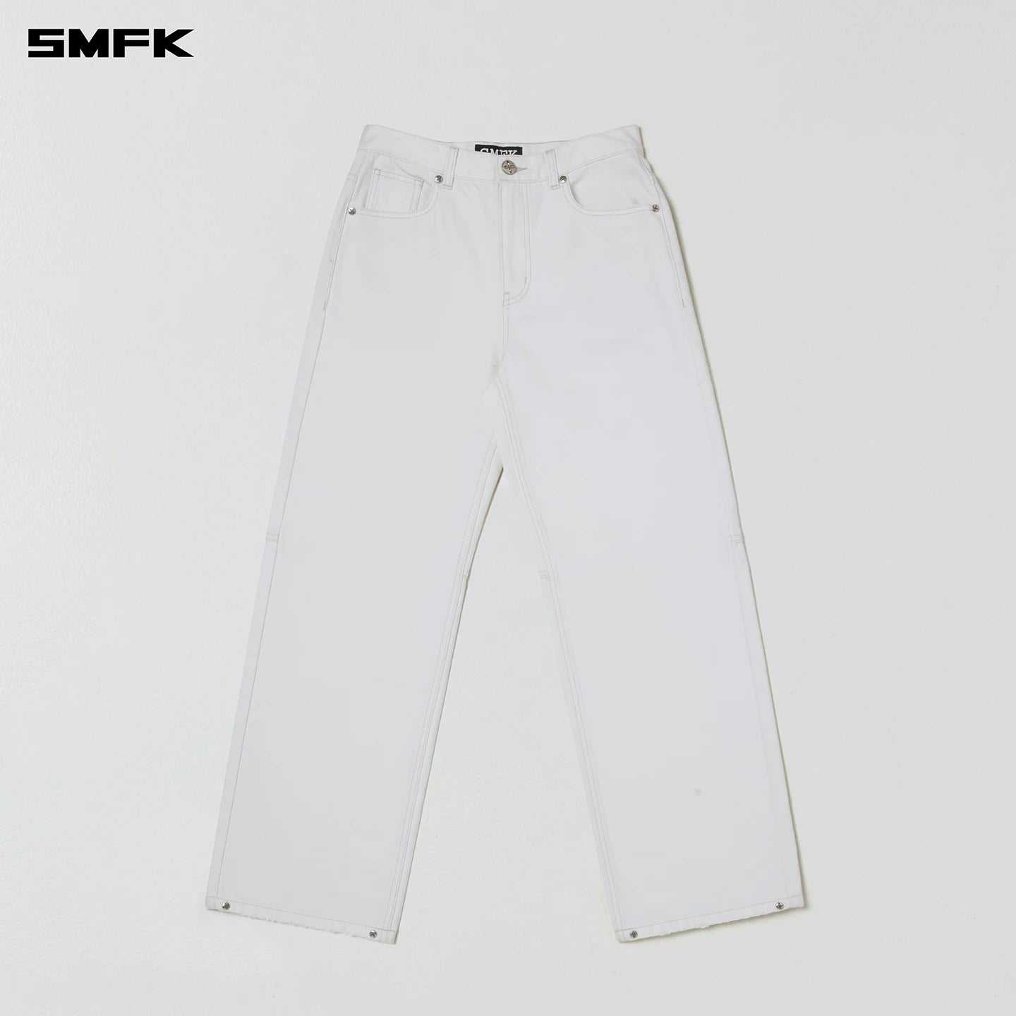 Cross Statue Wide Straight Jeans
