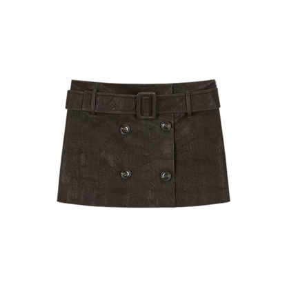 Vintage Utility Belted Mini Skirt