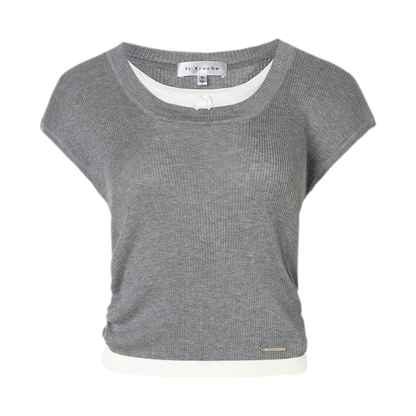 Ruched Layered T-Shirt