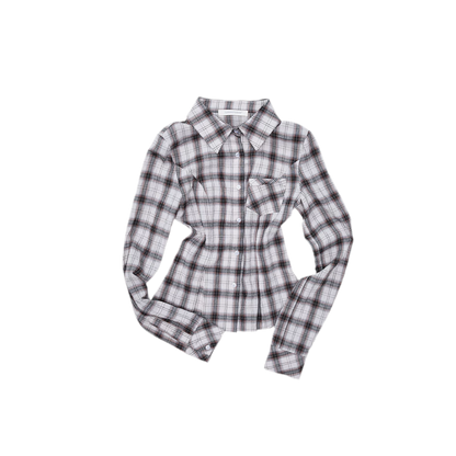 Plaid Tiered Skirt Set