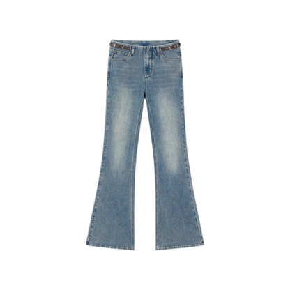 Denim Micro Flare Jeans