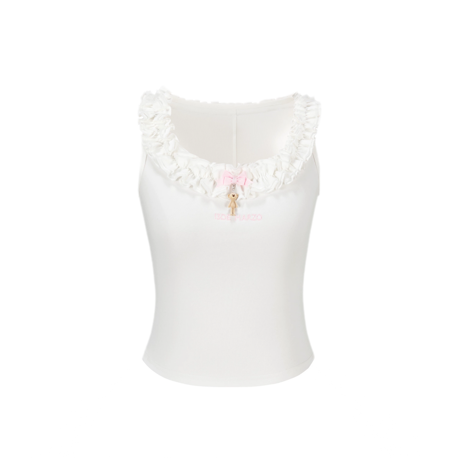 Ruffle Collar Knit Camisole