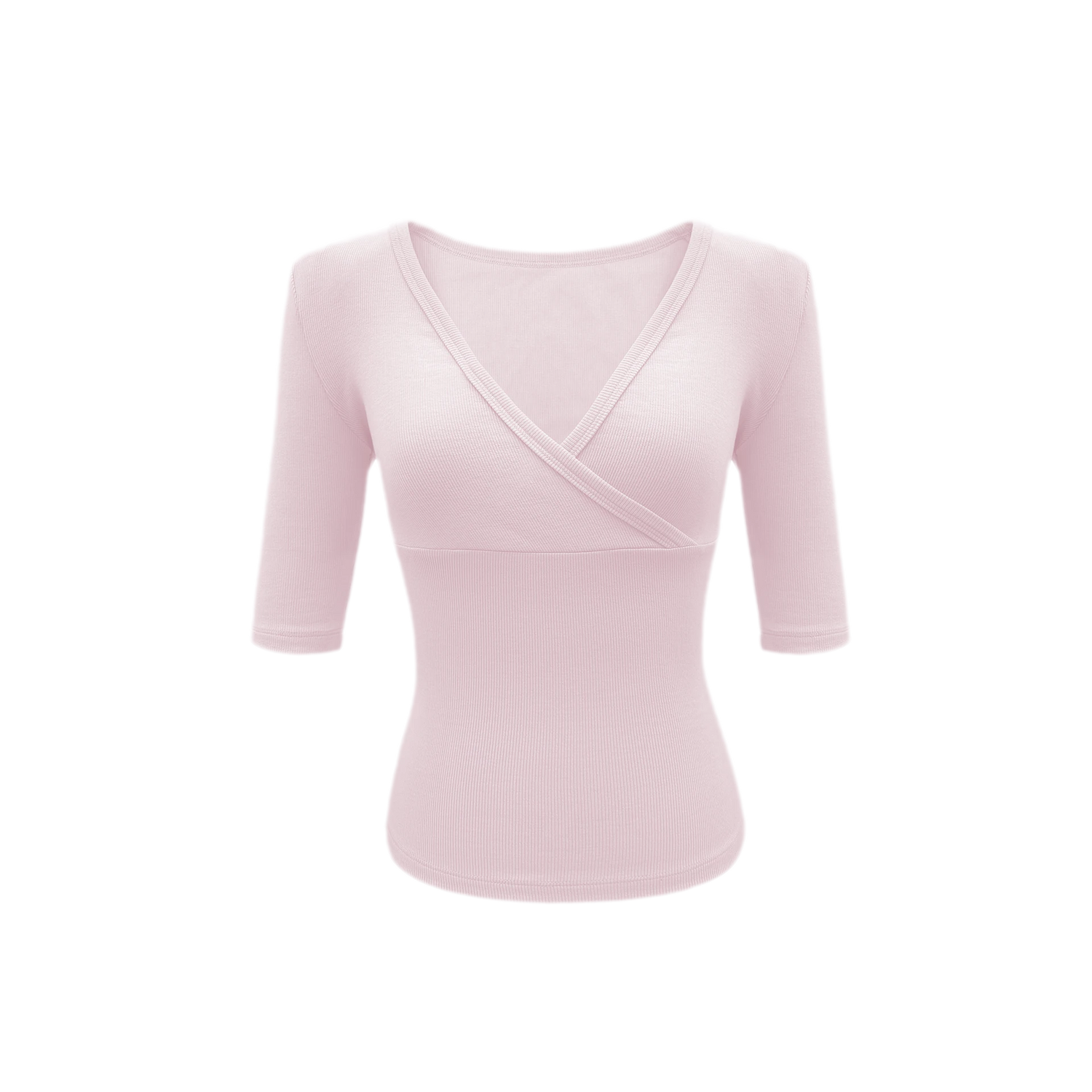 Crossover V-Neck Fitted Top