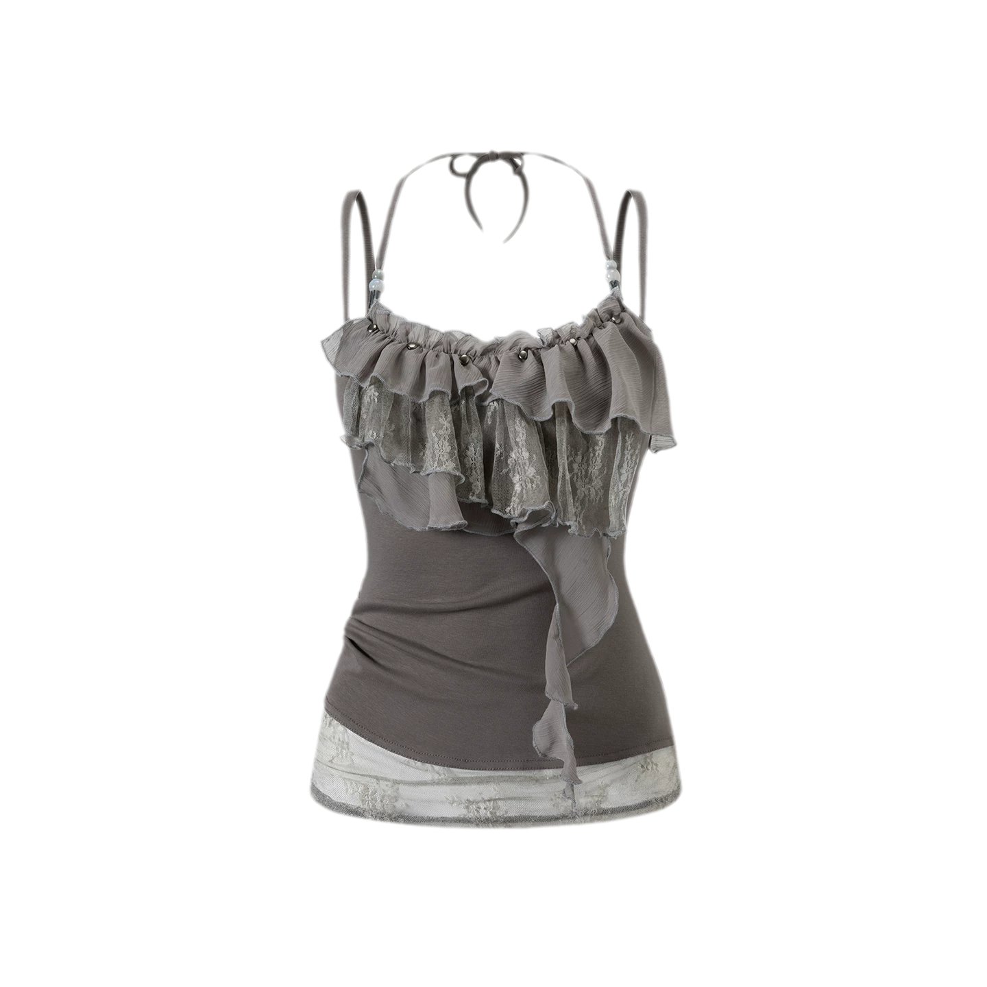Tie Dye Beaded Lace Cami