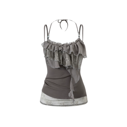 Tie Dye Beaded Lace Cami
