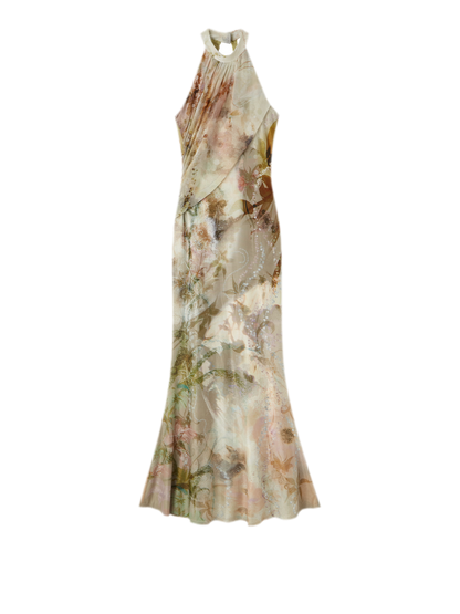 Samt-Jacquard-Meerjungfrauenkleid