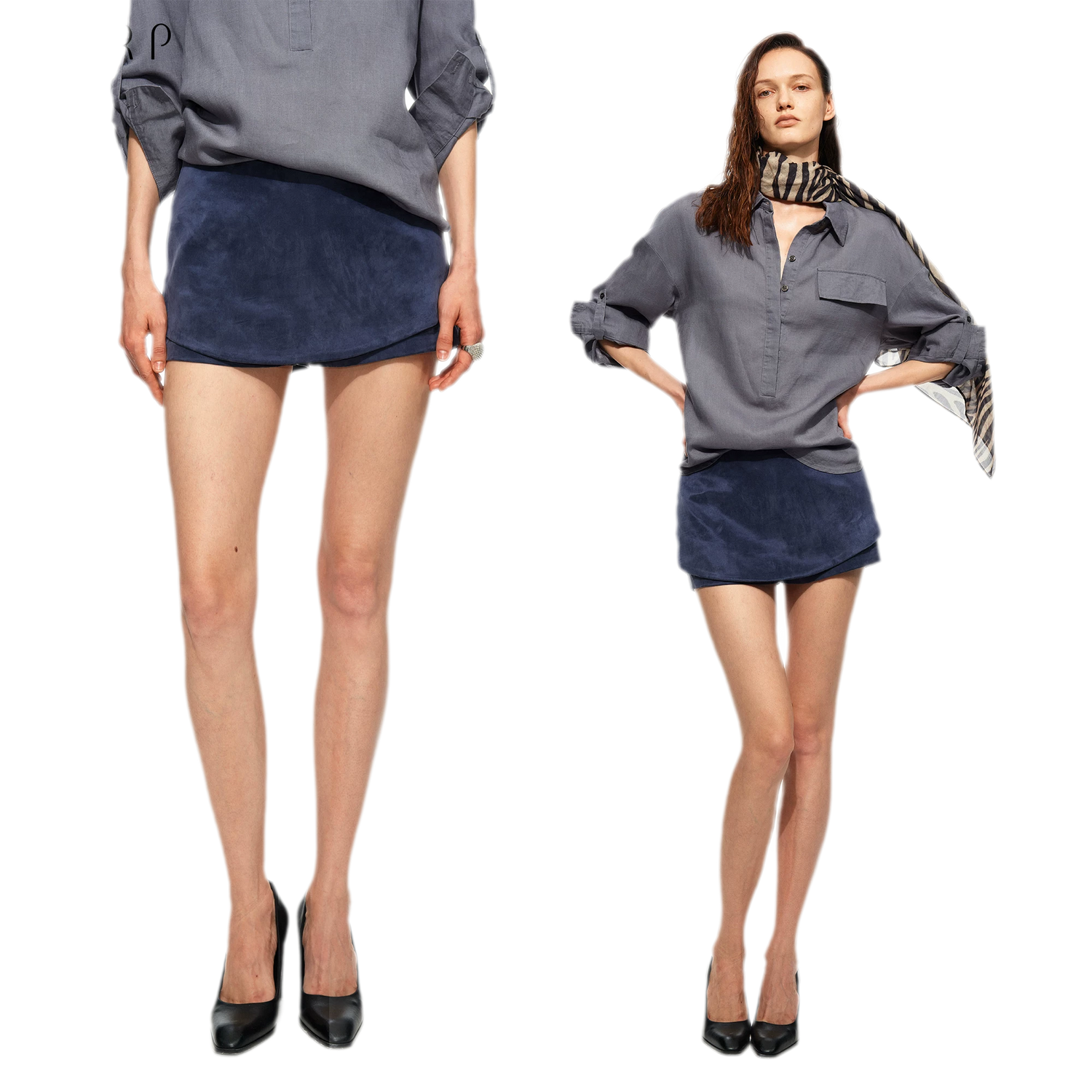 Tencel Acetate Skort Shorts