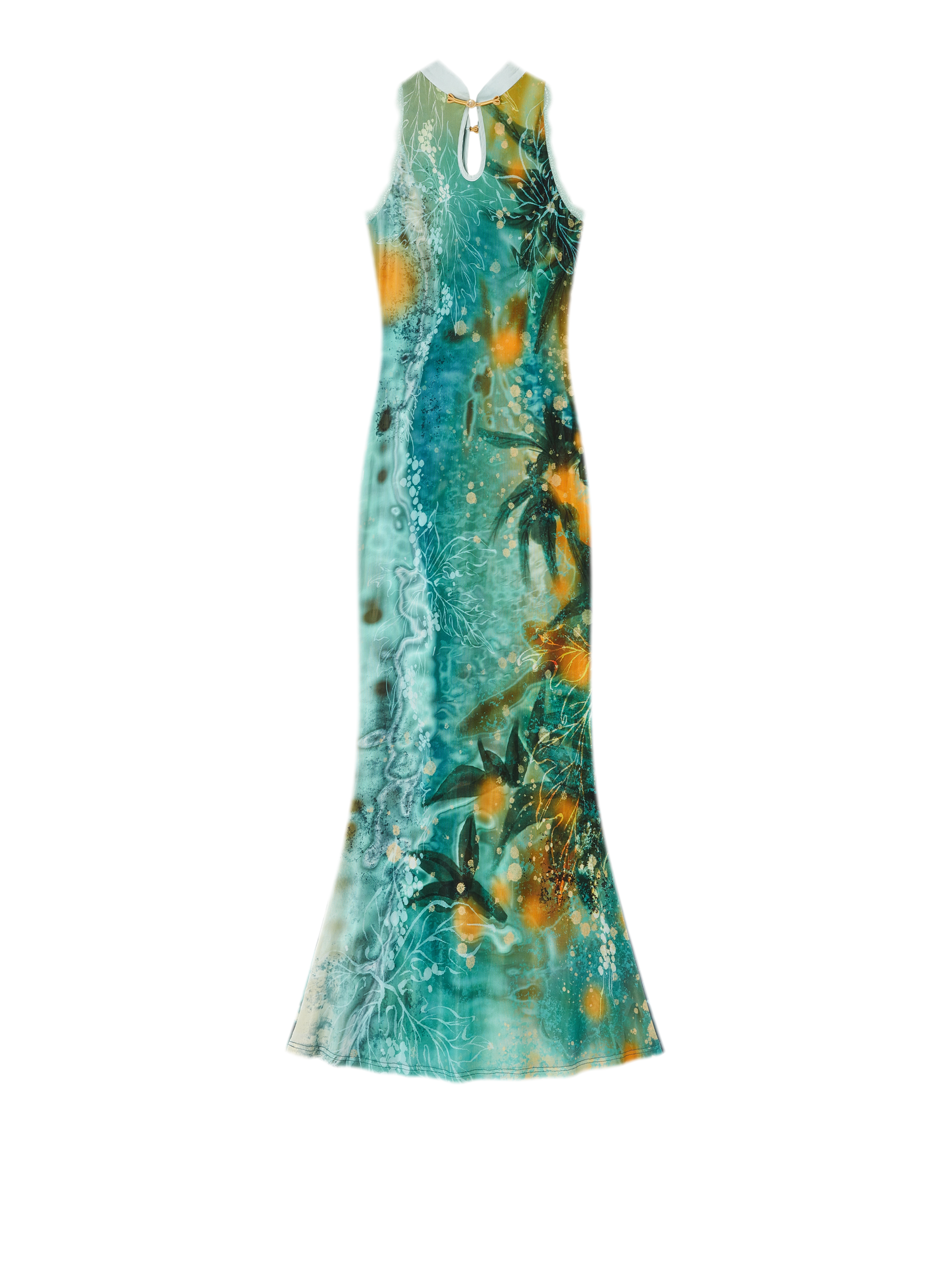 Reversible Fishtail Qipao Dress