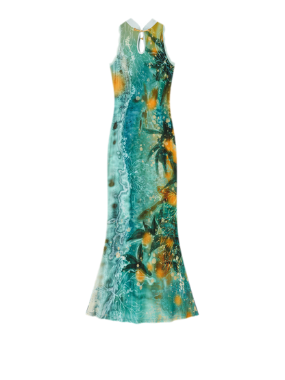 Reversible Fishtail Qipao Dress