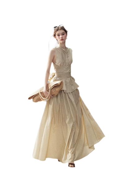 Lace Trim Skirt Set