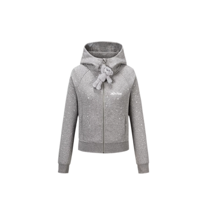 Starry Slim-Fit Hooded Sweatshirt