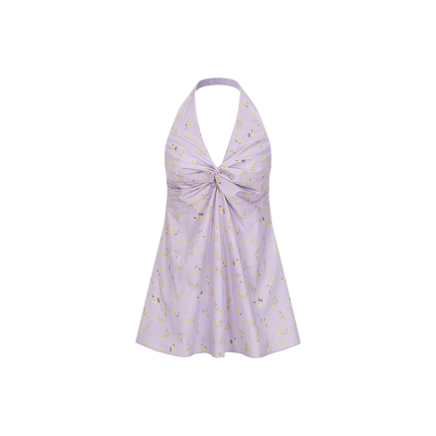 Twin Flowers French Floral Halter Top &amp; Drawstring