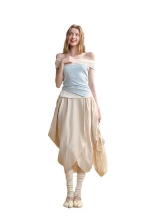 Pearl Milk Tea Skirt / S