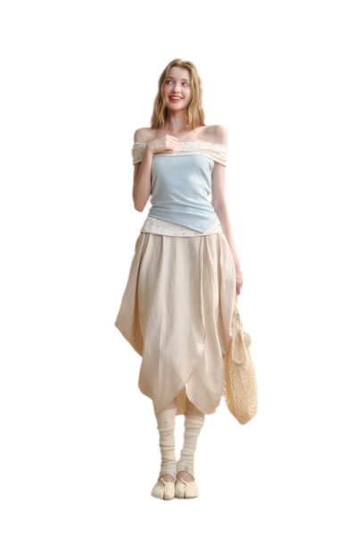 Pearl Milk Tea Skirt / S